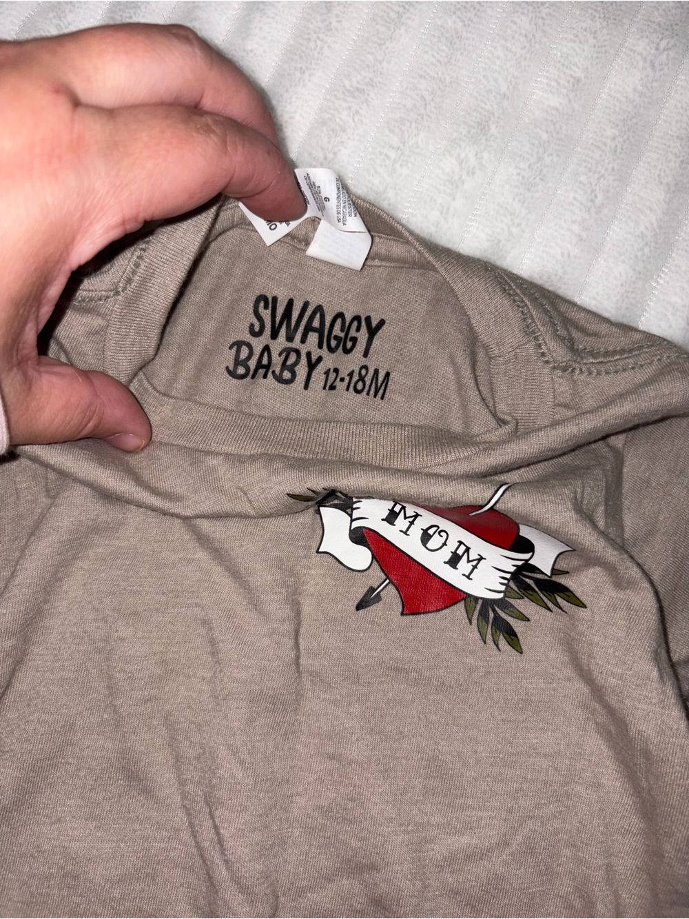 Swaggy Baby Tattoo Mom Tshirt - Picture 2 of 2